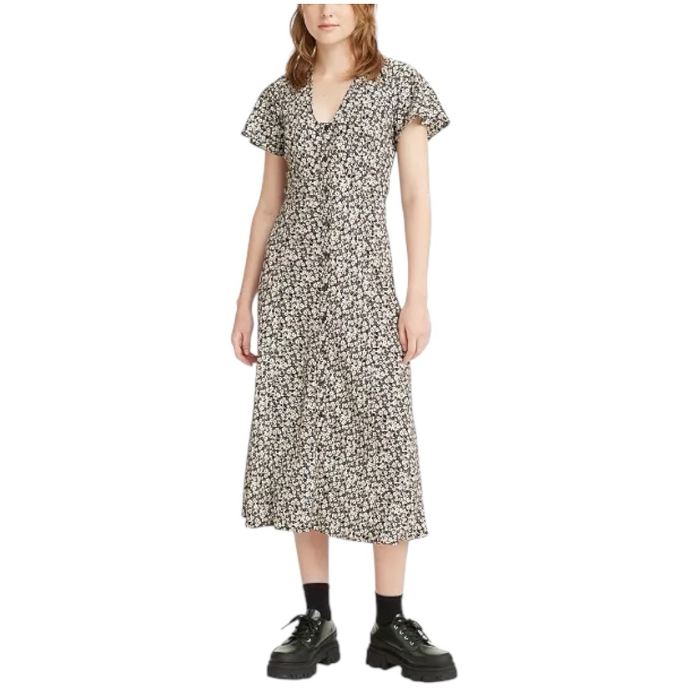 Levi's Women's Printed Brooks 90s Midi Dress- S